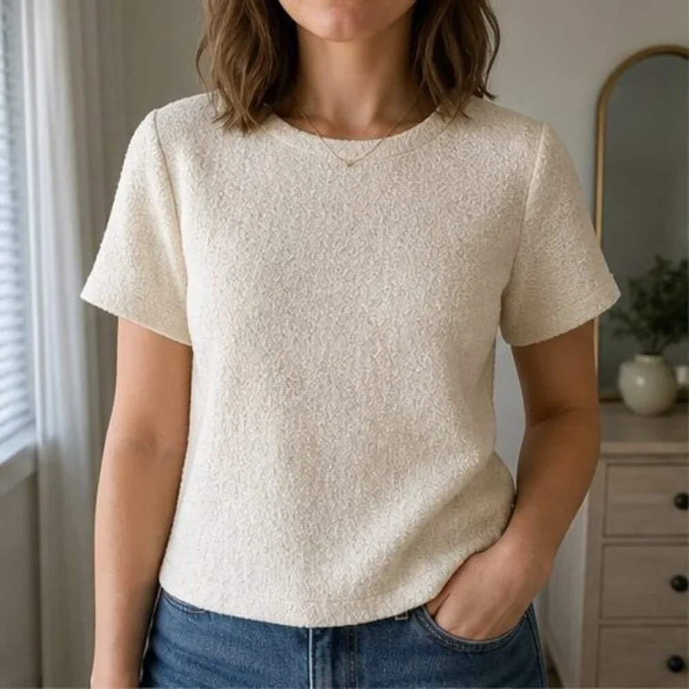 Gray Tie Neck Blouse